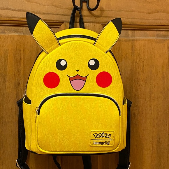 Loungefly Handbags - Loungefly Pokemon Pikachu Faux Leather Cosplay Mini Backpack Yellow Black